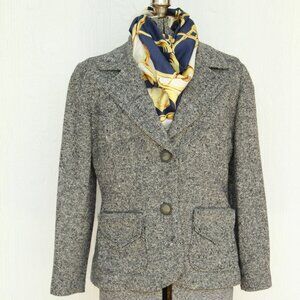 60's 70's Navy tweed jacket
